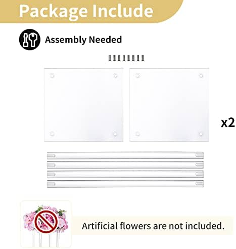Trumpet Vase Flower Stand, 24" Tall, Siver, Set of 10 in Clear, alternate view 6