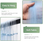 Tulle Backdrop Curtain with Lights 10x8FT Baby Blue Sheer Curtains in 10x8FT, alternate view 5