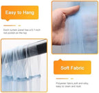 Tulle Backdrop Curtain with Lights Baby Blue 10x10ft Sheer Curtain Backdrop in 10x10ft, alternate view 3