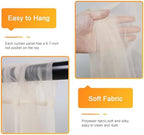 Tulle Backdrop Curtain with Lights Sheer Champagne Curtain Backdrop 30x10ft in 30x10ft, alternate view 2