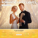 Tulle Curtain Backdrop with 300 LED Fairy Lights for Parites Wrinkle-Free Sheer Curtain Drapes Photo Back Drop, alternate