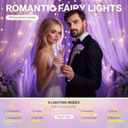 Tulle Curtain Backdrop with 300 LED Fairy Lights for Parites Wrinkle-Free Sheer Curtain Drapes Photo Back Drop, alternate