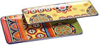 Tunisian Ceramic 14 inch Rectangular Serving Platter, Set of 2, for Serving Salad, Pasta, Cheese, Ham