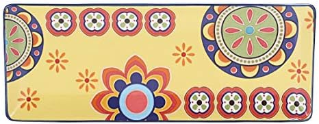 Tunisian Ceramic 14 inch Rectangular Serving Platter, Set of 2, for Serving Salad, Pasta, Cheese, Ham, alternate view 5