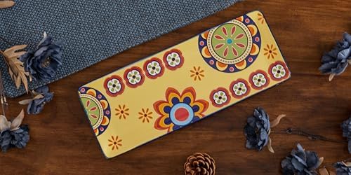 Tunisian Ceramic 14 inch Rectangular Serving Platter, Set of 2, for Serving Salad, Pasta, Cheese, Ham, alternate view 7