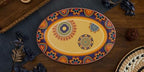 Tunisian Ceramic 16 inch Oval Platter, Microwave & Dishwasher Safe in Large (16 inch) in Tunisian, alternate view 4