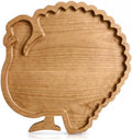 Turkey Charcuterie Board Wooden Thanksgiving Serving Platter Tray in 15 x 12 x 1 inches/ 38 x 30 x 2.5 cm in