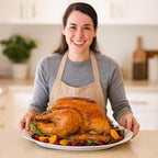 Turkey Embossed Serving Platter, Fine Porcelain, Oversized in Oversized in White, alternate view 2
