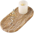 Turkish Natural Marble Tray, 12"x6" Vanity Decorative Tray for Countertop Organizer, Catchall Tray for Perfume