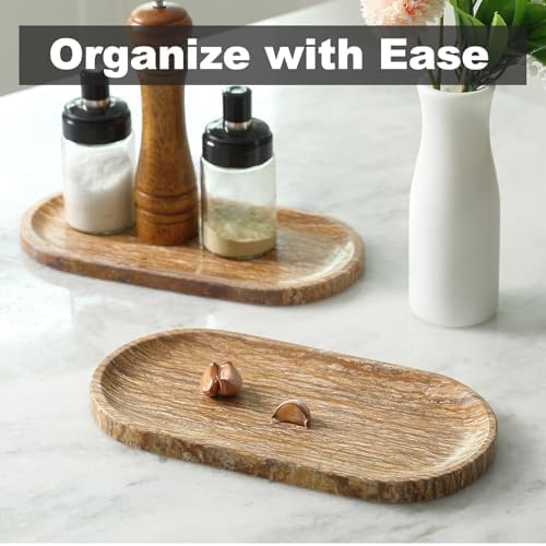 Turkish Natural Marble Tray, 12"x6" Vanity Decorative Tray for Countertop Organizer, Catchall Tray for Perfume, alternate