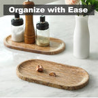 Turkish Natural Marble Tray, 12"x6" Vanity Decorative Tray for Countertop Organizer, Catchall Tray for Perfume, alternate