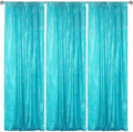 Turquoise Sequin Backdrop Curtain 3 Panels 2FTx8FT Glitter Turquoise Background Drapes Sparkle Photography