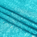 Turquoise Sequin Backdrop Curtain 3 Panels 2FTx8FT Glitter Turquoise Background Drapes Sparkle Photography, alternate view 4