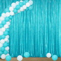 Turquoise Sequin Backdrop Curtain 4FTx8FT Glitter Turquoise Background Drapes Sparkle Photography Backdrop for
