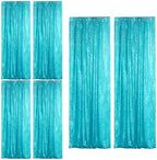 Turquoise Sequin Backdrop Curtain 6 Panels 2FTx8FT Glitter Turquoise Background Drapes Sparkle Photography