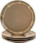 Tuscan Collection Reactive Glaze 4 Piece Stoneware Dinner Plate Set Dining Kitchen Tableware Service for 4