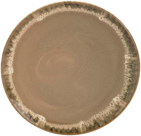 Tuscan Collection Reactive Glaze 4 Piece Stoneware Dinner Plate Set Dining Kitchen Tableware Service for 4, alternate view 6