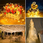 Twinkle Fairy Lights 8 Modes with Remote and Timer 33ft 100LED USB Plug in String Lights Waterproof String, alternate view 6
