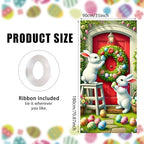Two Bunny Easter Door Cover 35x71 Inches Polyester in 35x71 Inches, alternate view 3