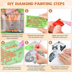 Two Cats Diamond Painting Hanging Decoration Kit, DIY Special-Shaped Rhinestone Window Hanging Kit, Suitable for, alternate