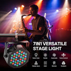 U`King 36 LED RGB Stage Par Lights by Remote DMX Control 2pack, alternate view 4