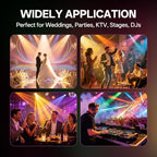 U`King 36 LED RGB Stage Par Lights by Remote DMX Control 2pack, alternate view 6