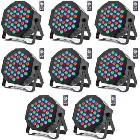 U`King LED Par Lights DJ Stage Light RGB 36 LED with Sound Activated Remote Control DJ Uplighting for Wedding