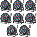 U`King LED Par Lights DJ Stage Light RGB 36 LED with Sound Activated Remote Control DJ Uplighting for Wedding