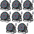 U`King LED Par Lights DJ Stage Light RGB 36 LED with Sound Activated Remote Control DJ Uplighting for Wedding
