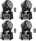 U`King Moving Head Light RGBW Stage Lighting DJ Lights 7 x 10W LED Beam Spotlight 9/14 CH Wash Light with DMX