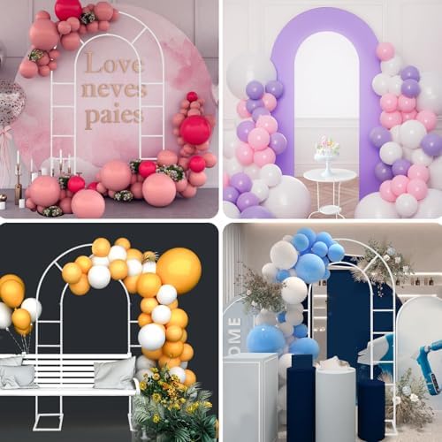 U-Shaped Metal Arched Flower Rack Perfect for Wedding Decorations and Celebrations 7.2 x 4.2 FT Wedding Arch, alternate view