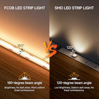 UL Listed FCOB COB LED Strip Light Natural White 4000K IP65, alternate view 3