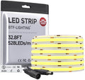 UL Listed FCOB COB LED Strip Light Warm White 3000K