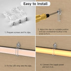 UL Listed IP67 Waterproof COB LED Strip Cool White 6000K, alternate view 5