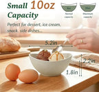 Unbreakable Snack Bowls, Wheat Straw Small Bowls,10 OZ Plastic Bowls Alaternative for Soup, Chip, Cereal, alternate view 2