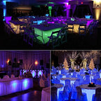 Under Table Light for Parties, Cocktail Table Lighting for Wedding with Remote 16 Colors, Rechargeable, alternate view 3