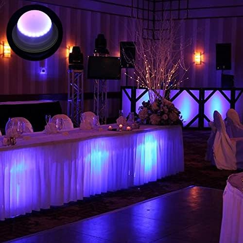 Under Table Light for Parties, Cocktail Table Lighting for Wedding with Remote 16 Colors, Rechargeable, alternate view 4