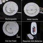 Under Table Light for Parties, Cocktail Table Lighting for Wedding with Remote 16 Colors, Rechargeable, alternate view 5