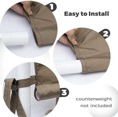 Universal Canopy Cover Replacement for 17x6.8 Ft Outdoor Pergola Structure, Garden Pergola Shade for Gazebo, alternate view 5