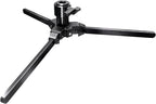 Universal Floor Stand, Low Profile Folding Floor Support with 28mm Receiver and 16mm Adapter, Compact Aluminum