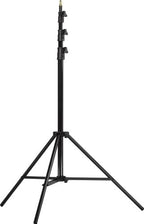 Universal Light Stand with 12.5' Max Height, All Metal Locking Collars, Twin Leg Braces, 5/8" Baby Stud with