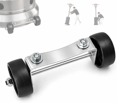 Universal Patio Heater Wheel Kit, Movable Caster Wheel Replacement