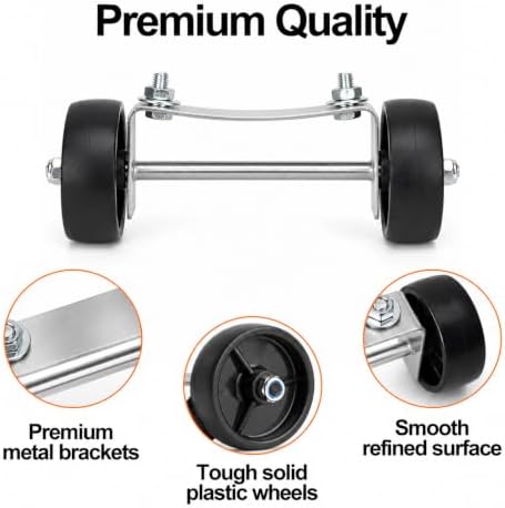 Universal Patio Heater Wheel Kit, Movable Caster Wheel Replacement, alternate view 3