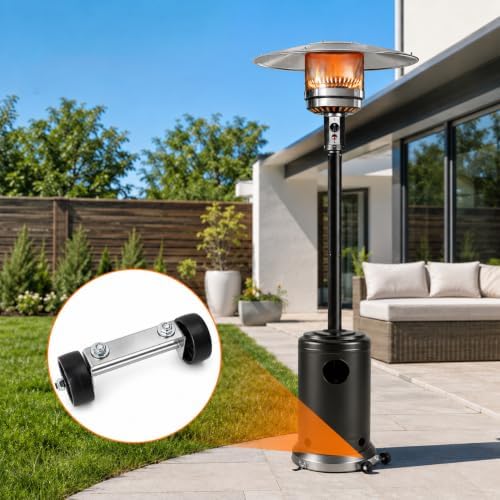 Universal Patio Heater Wheel Kit, Movable Caster Wheel Replacement, alternate view 6