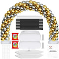 Updated Balloon Arch Kit, 21ft Adjustable Balloon Arch Stand with Base in 9FT Width and 10FT Height, Threaded