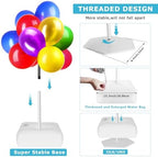 Updated Balloon Arch Kit, 21ft Adjustable Balloon Arch Stand with Base in 9FT Width and 10FT Height, Threaded, alternate view