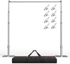 Upgrade Pipe and Drape Backdrop Stand 8.9x10FT Adjustable Photo Stand in 8.9x10FT