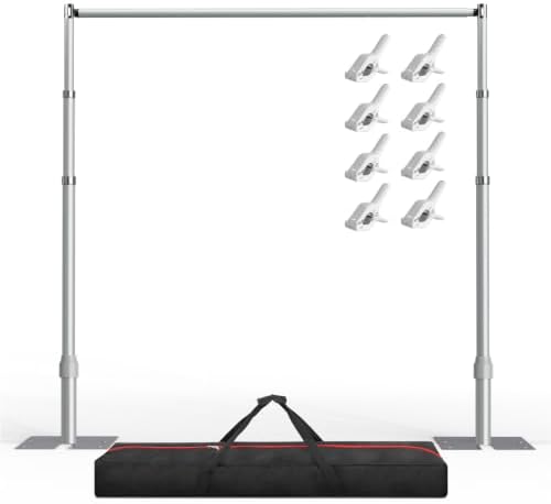 Upgrade Pipe and Drape Backdrop Stand 8.9x10FT Adjustable Photo Stand in 8.9x10FT