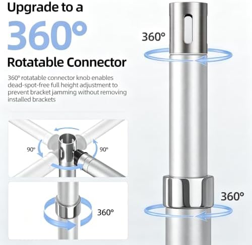 Upgrade Pipe and Drape Backdrop Stand 8.9x10FT Adjustable Photo Stand in 8.9x10FT, alternate view 4