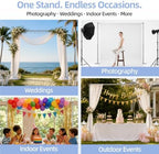 Upgrade Pipe and Drape Backdrop Stand 8.9x10FT Adjustable Photo Stand in 8.9x10FT, alternate view 5